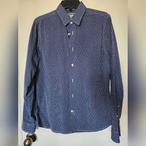 Express Dot Stripe Dress Shirt